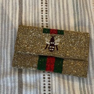 Beaded Bee Clutch